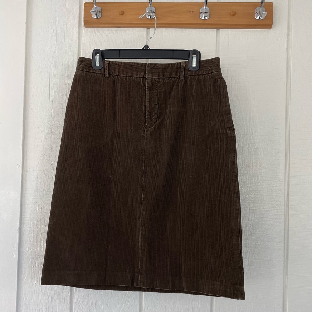 Banana Republic brown corduroy skirt
